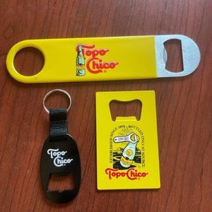 COPY - Lot of TOPO CHICO Bottle Openers + Key Chain